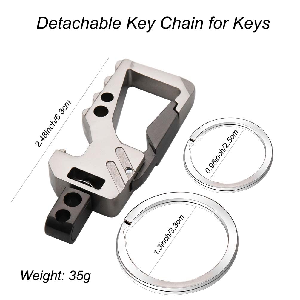 Liangery Heavy Duty Key Chain Bottle Opener with Double Key Rings Beer Opener Style Car Keychain for Men Women