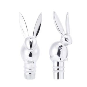 yarnow easter bunny rabbit wine stoppers reusable wine bottle stopper decorative unique wine accessories easter gift for wine lovers