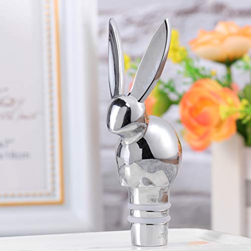 YARNOW Easter Bunny Rabbit Wine Stoppers Reusable Wine Bottle Stopper Decorative Unique Wine Accessories Easter Gift for Wine Lovers