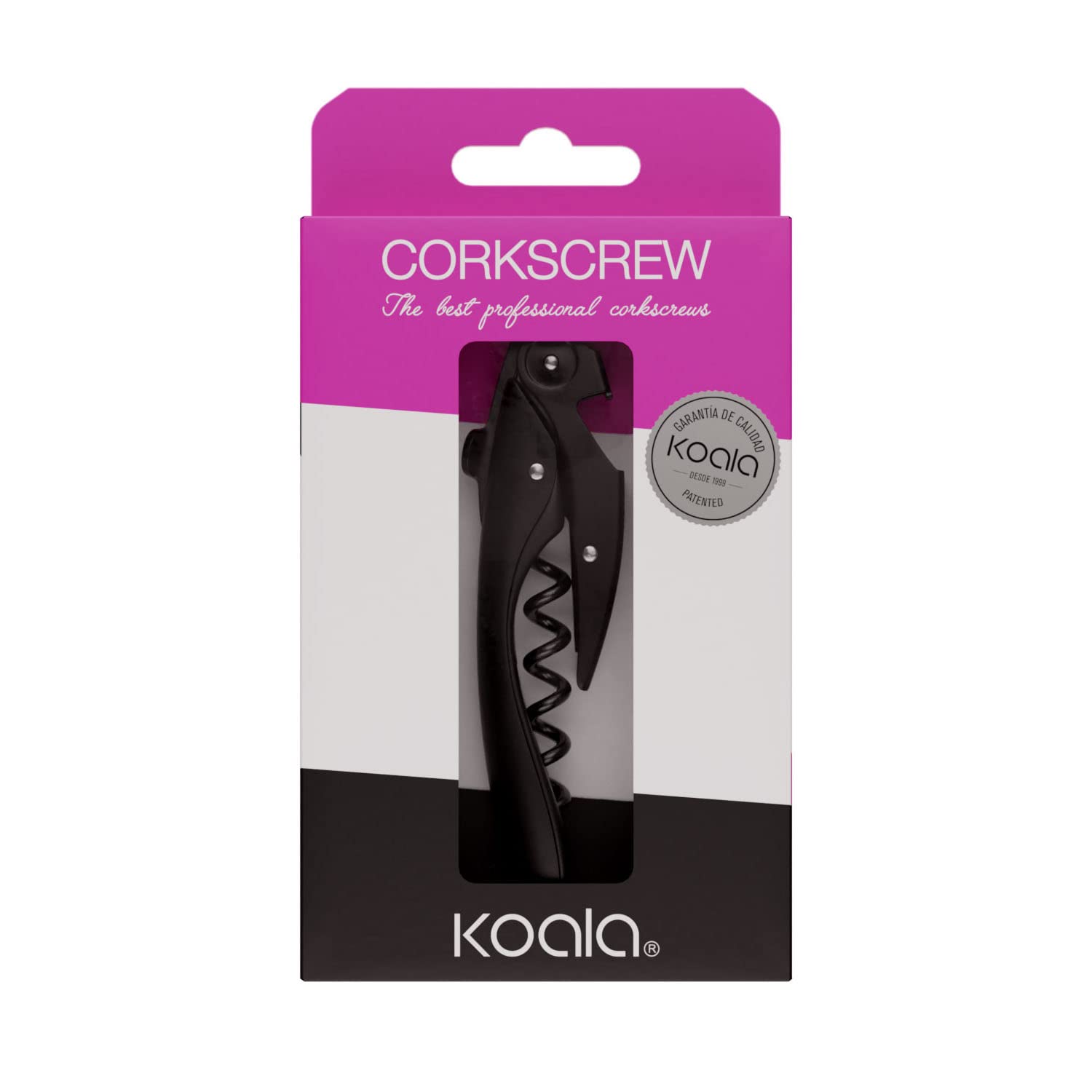 Koala HIGT Tech Corkscrew Patented Corkscrew, Stainless Steel and Teflon