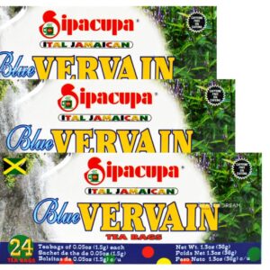 Sipacupa Blue Vervain Tea Bags Pack of 3 Sealed with ODatzGood Keychain Bottle Opener (Pack of 3)