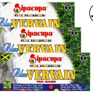 Sipacupa Blue Vervain Tea Bags Pack of 3 Sealed with ODatzGood Keychain Bottle Opener (Pack of 3)