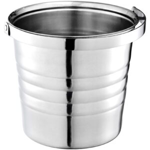 Elsjoy 3 Quart Stainless Steel Ice Bucket with Handle, Champagne Bucket Wine & Beer Chiller Metal Beverage Tub for Drinking, Bar, Party, Picnic
