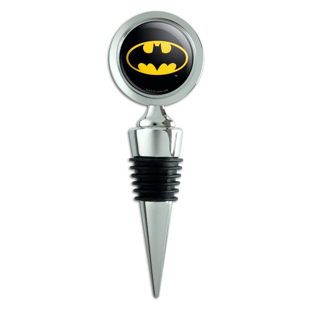 Batman Classic Bat Shield Logo Wine Bottle Stopper