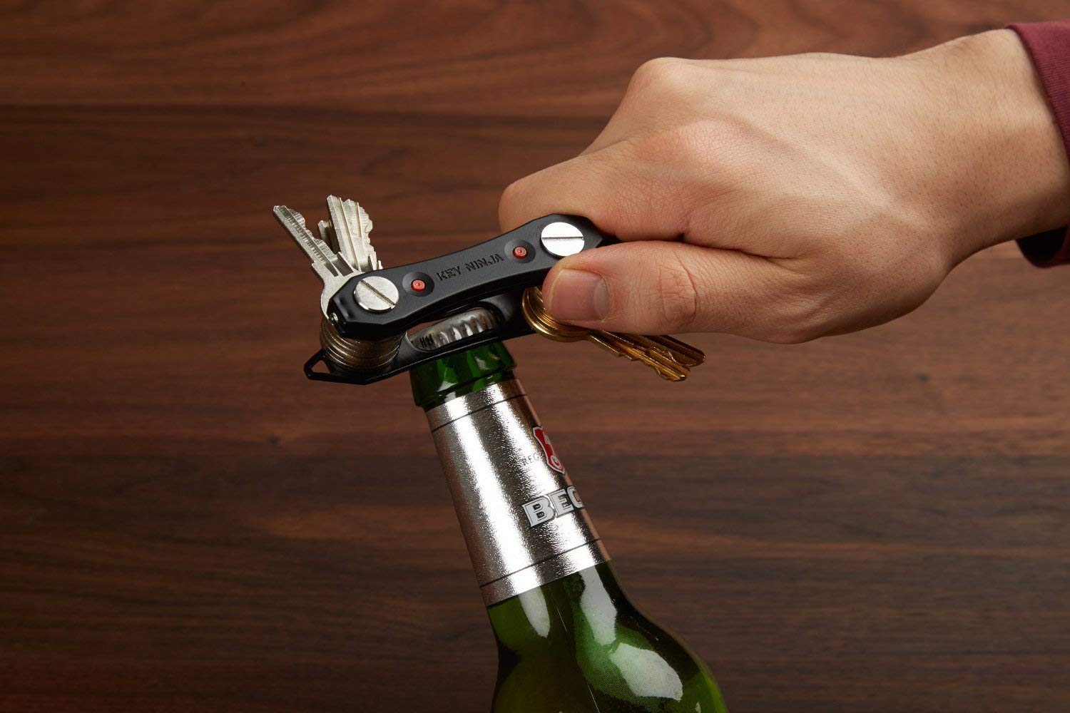 Key Ninja - Organize Up To 30 Keys, Dual LED Lights, Built In Bottle Opener (NOW IMPROVED)