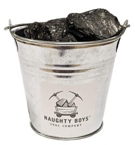 naughty boys coal company bucket of anthracite coal