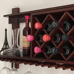 Wine Stoppers 7 Pack Funny Wine Bottle Stoppers Silicone Reusable Leak Proof Air Tight for wine and others wine bottle (Pack of 7)