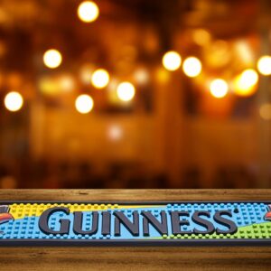 Guinness Toucan Colorful PVC Bar Mat | Guinness Official Merchandise No Spillage Bar Mat