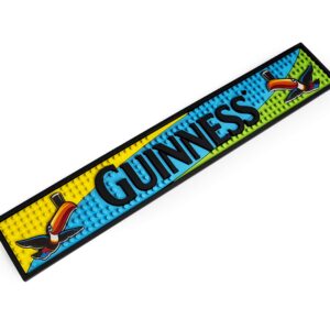 Guinness Toucan Colorful PVC Bar Mat | Guinness Official Merchandise No Spillage Bar Mat