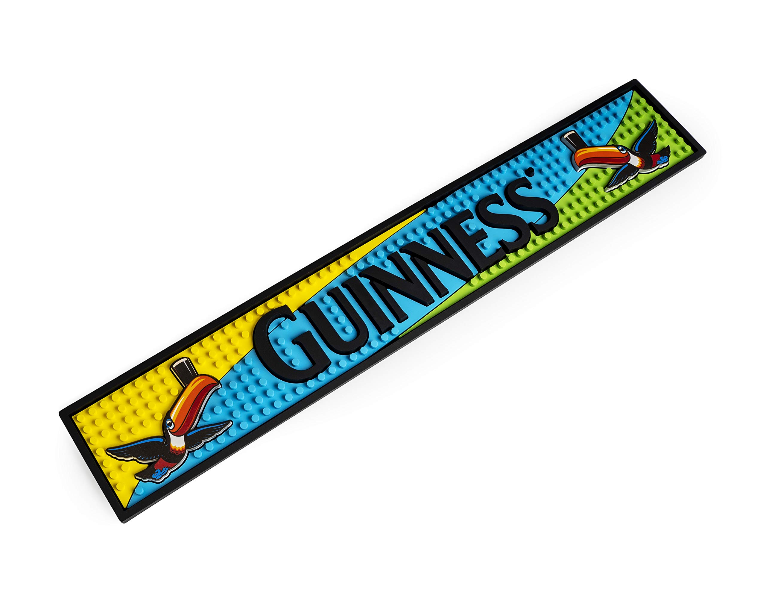 Guinness Toucan Colorful PVC Bar Mat | Guinness Official Merchandise No Spillage Bar Mat