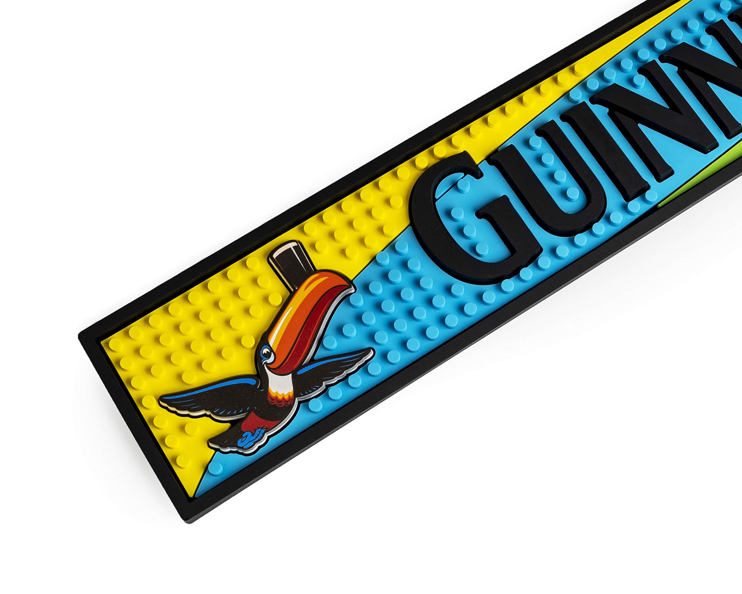 Guinness Toucan Colorful PVC Bar Mat | Guinness Official Merchandise No Spillage Bar Mat