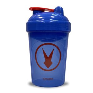 gym rabbit shaker cup 20oz – bottle protein shaker & mixer cup (blue)