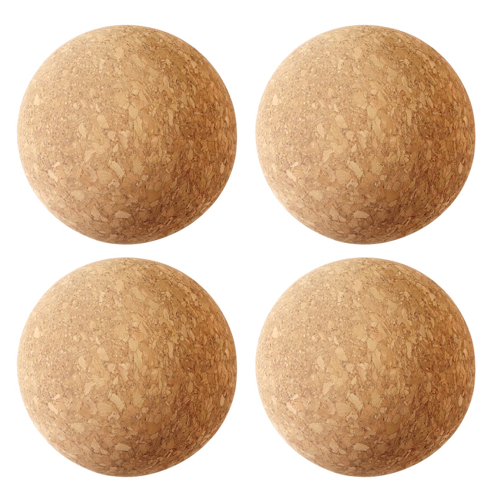 Keadic 4 Pcs Wooden Ball Bottle Plug Stoppers Set Natural Soft Reusable Wood Cork Plugs Replacement for Wine Decanter Carafe Bottle (2.1 Inch/ 5.5 cm)