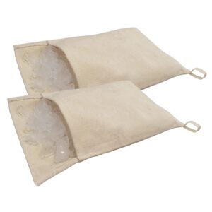 niutrip 2pcs ice lewis bags for ice crushing- canvas bag for dried ice, bar tools, bartender kit, kitchen accessory