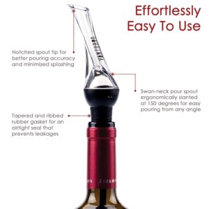 Wine Aerator Pourer and Replacement O-Rings and Air Tubes by Vintorio