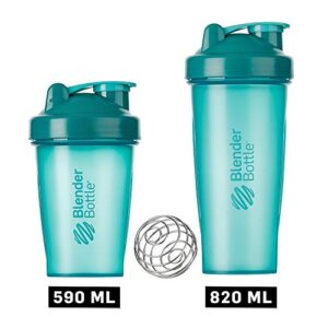 Blender Bottle Classic Shaker cup/Diet Shaker/Protein Shaker with Blenderball / 820ml - teal