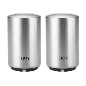 hqy 2 pack beer bottle opener with cap catcher,silver (new version)