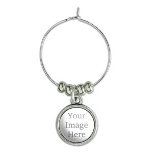 graphics and more self-eez(tm) custom personalized wine glass charm