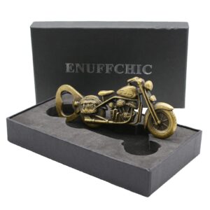 ENUFFCHIC Unique Motorcycle Bar Gift Ideas Beer Bottle Opener for Men Dad Boyfriend Bartender