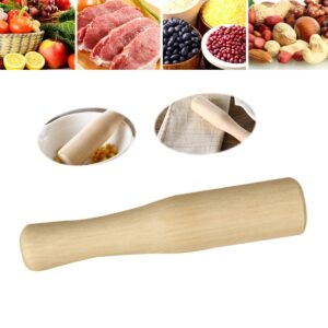 BESTONZON Wooden Muddler Cocktail Muddler Unvarnished Food Grinding Rod for Professional Bartender and Home Use, Mix and Smash Cocktail Ingredients - 14 x 3 x 3cm