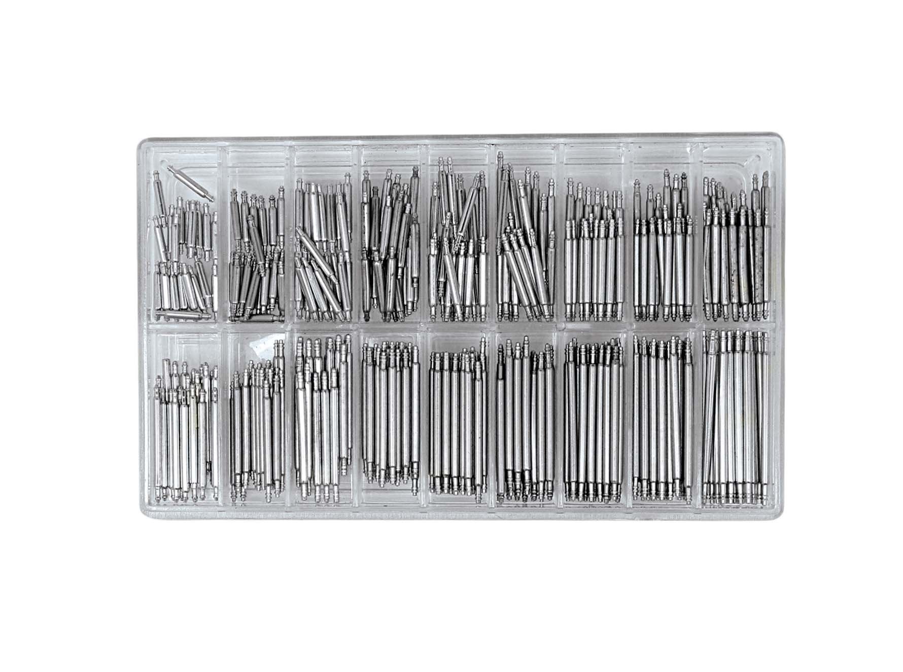 SE 360-Piece Professional Stainless Steel Spring Bar Set for Watches - Assorted Sizes with Storage Box - JT6322WP