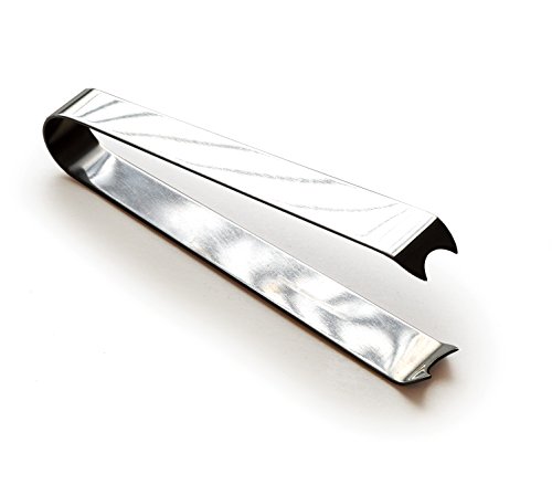 RSVP International Endurance® Cocktail Ice Tongs, Stainless Steel, 5.25" | Modern Design & Appeal | Dishwasher Safe