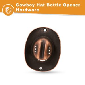 dukclyn 3PCs DIY Wall Bottle Opener Hardware, Cowboy Hat Bottle Opener Wall Mounted, Unique Gifts for Beer Lovers, Beer Opener Wall Mount Bottle Opener, Cool Gadgets for Men, Man Cave Stuff for Him