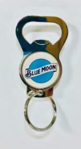 blue moon bottle opener key chain