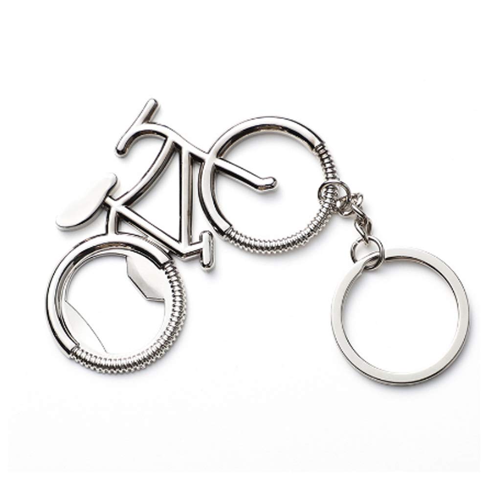 IKAAR Bottle Opener Keychain Bicycle Metal Beer Bottle Opener Cute Keyring for Bike Lover Wedding Anniversary Party Gift