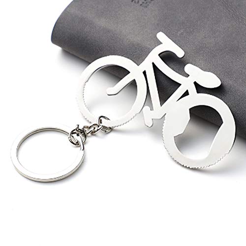 IKAAR Bottle Opener Keychain Bicycle Metal Beer Bottle Opener Cute Keyring for Bike Lover Wedding Anniversary Party Gift