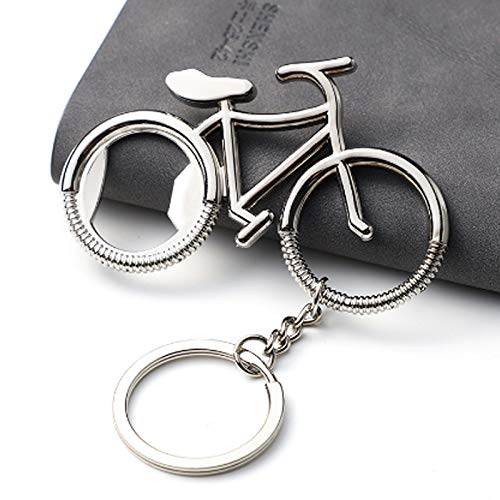 IKAAR Bottle Opener Keychain Bicycle Metal Beer Bottle Opener Cute Keyring for Bike Lover Wedding Anniversary Party Gift