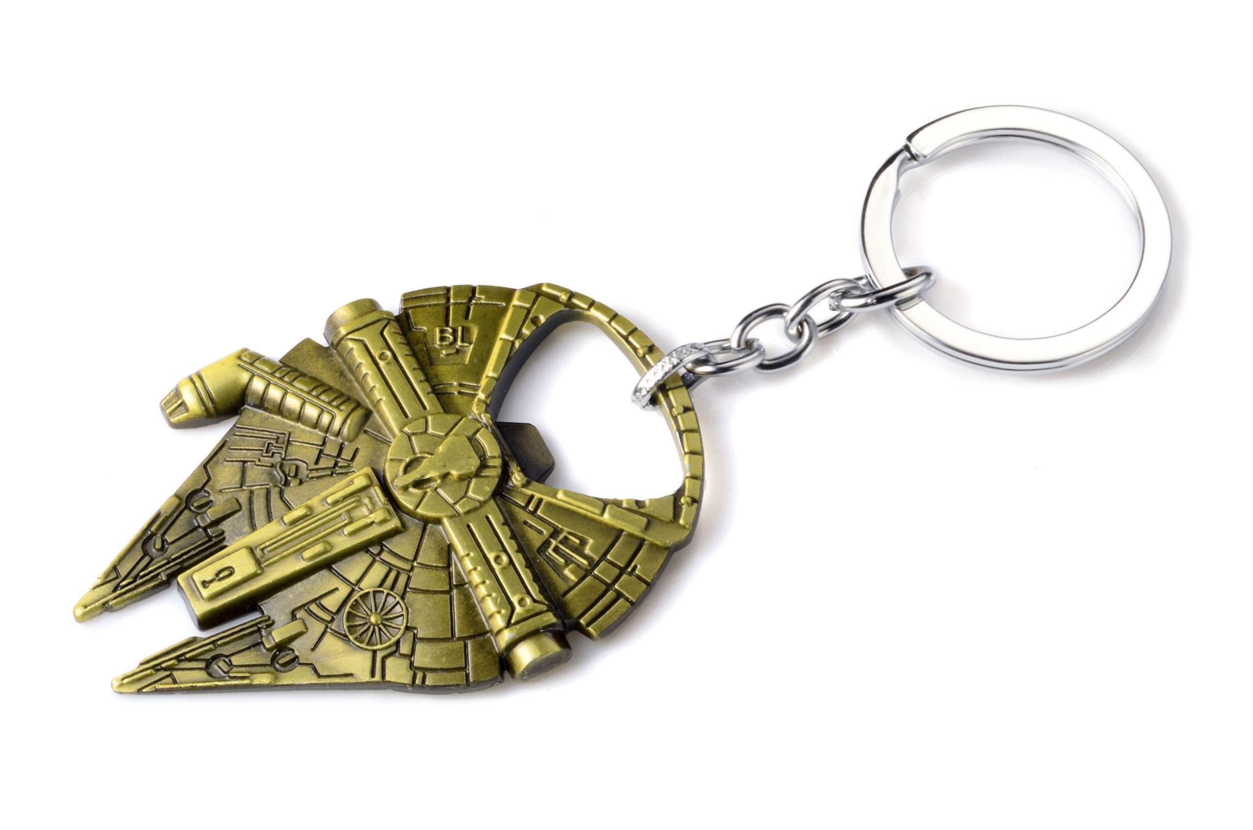 REINDEAR Star Wars Legendary Starship Millennium Falcon Metal Bottle Opener Keychain