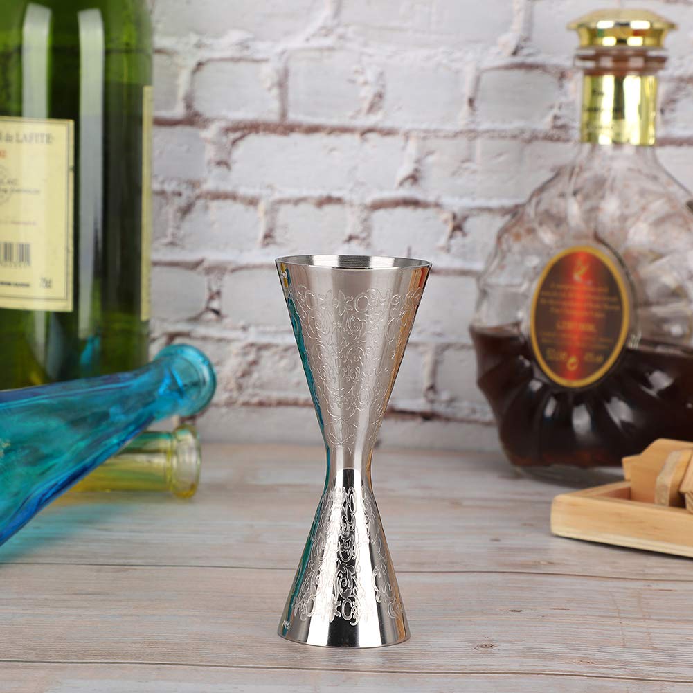 30ml 45ml Beautiful Stainless Steel Jigger with Scale Drink Wine Measuring jigger for bartending Cup Bar Accessories Pourer Measuring Tool