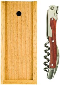 laguiole waiter's corkscrew - rosewood handle, wooden gift box