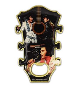 elvis presley bottle opener and magnet - guitar