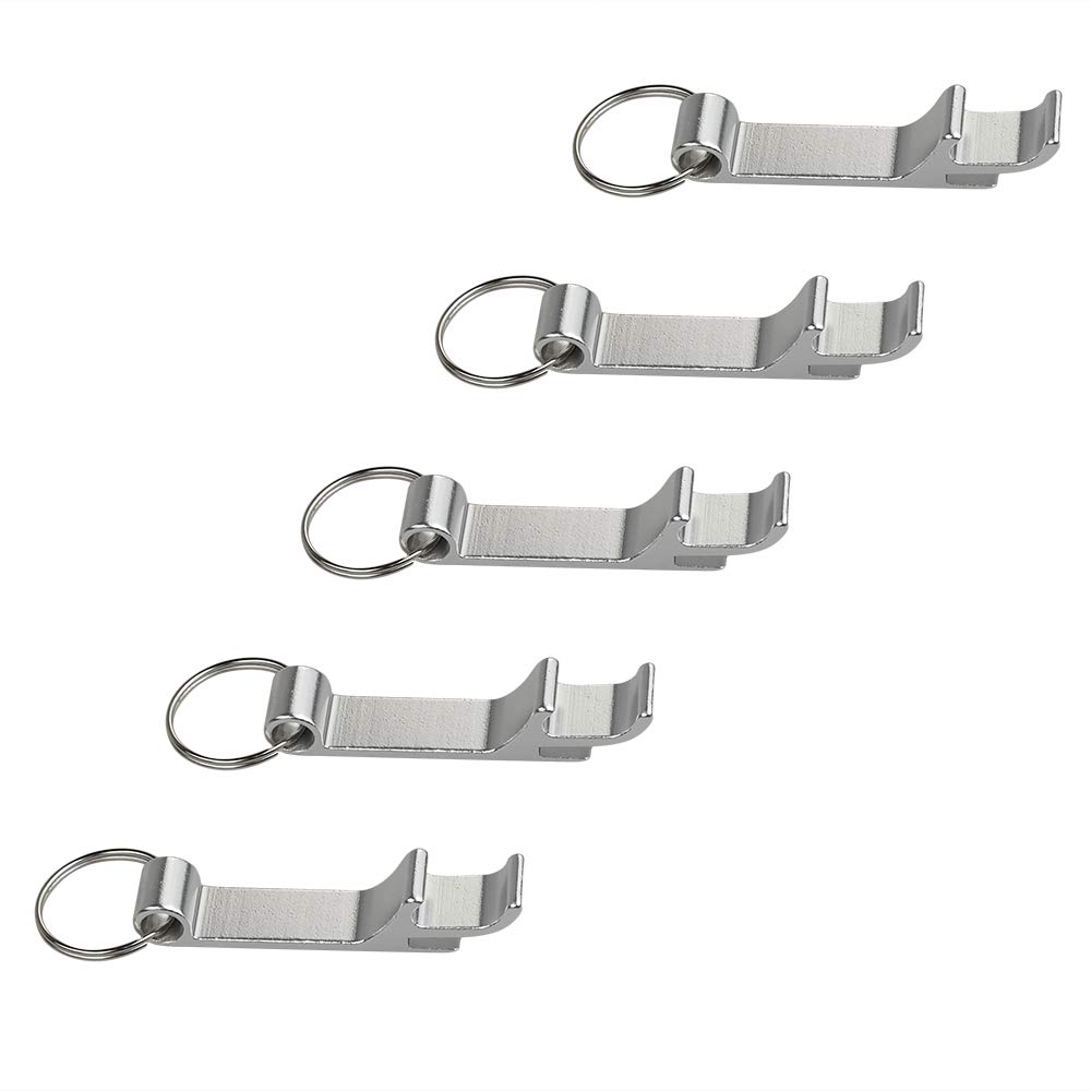 Anbers Keychain Bottle Opener, 10 Packs Mini Pocket Beer Opener