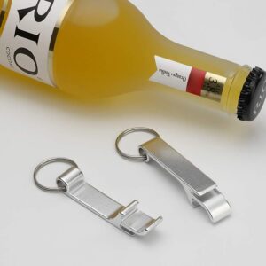 Anbers Keychain Bottle Opener, 10 Packs Mini Pocket Beer Opener