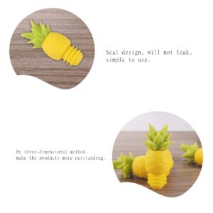 Beetoo Pineapple Wine Glass Markers, 14PCS Pineapple Drink Markers, Pineapple Silicone Bottle Stopper Wine Glass Markers for Party Practical and Fashion