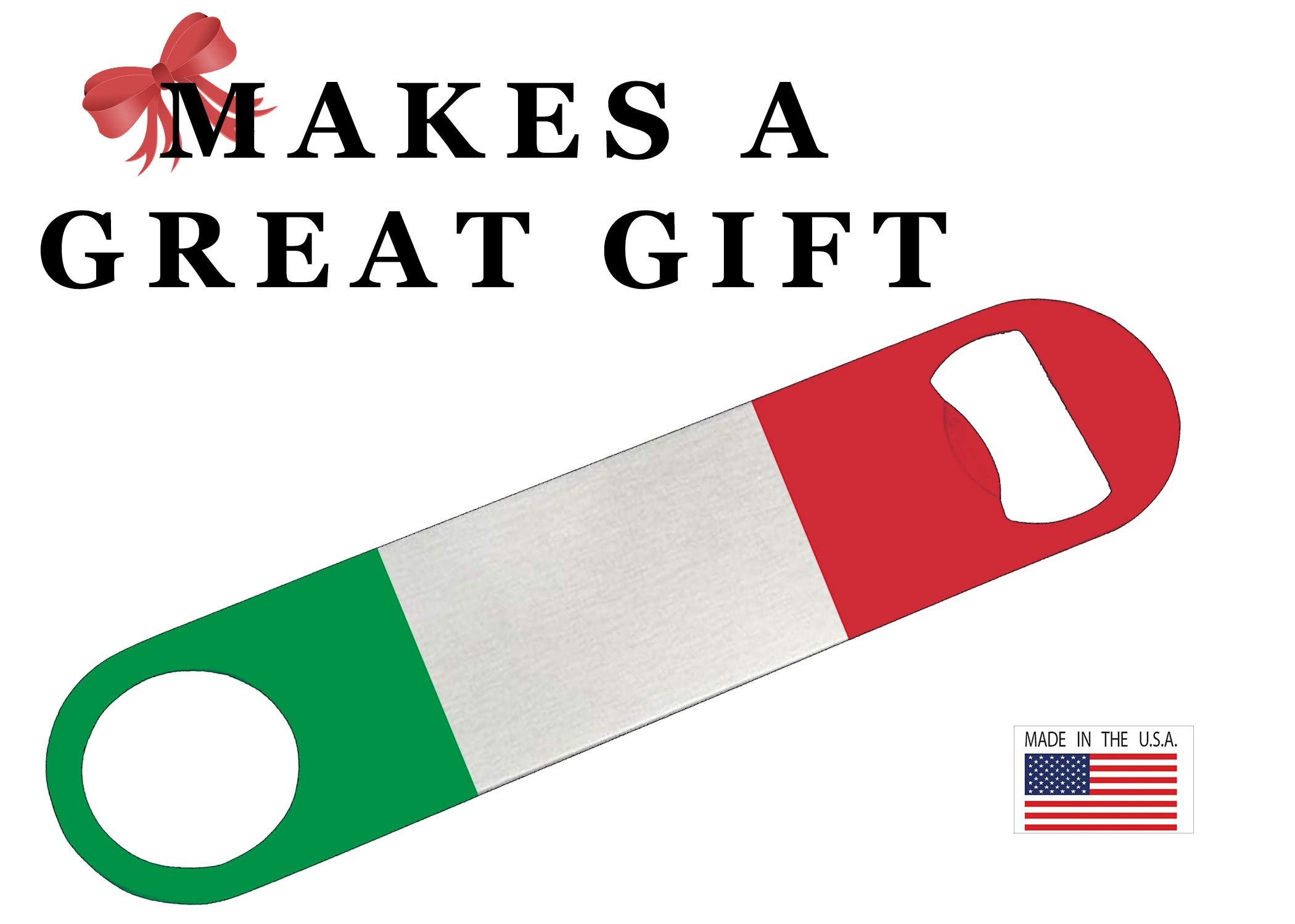 Italy Italian Flag Speed Bottle Opener Heavy Duty Gift