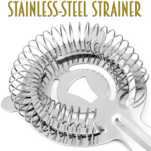 Stainless Steel Hawthorne Cocktail Strainer for Bar, Restaurant, or Home by Cocktailor