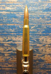 handmade beer tap handle upcycled 50 caliber