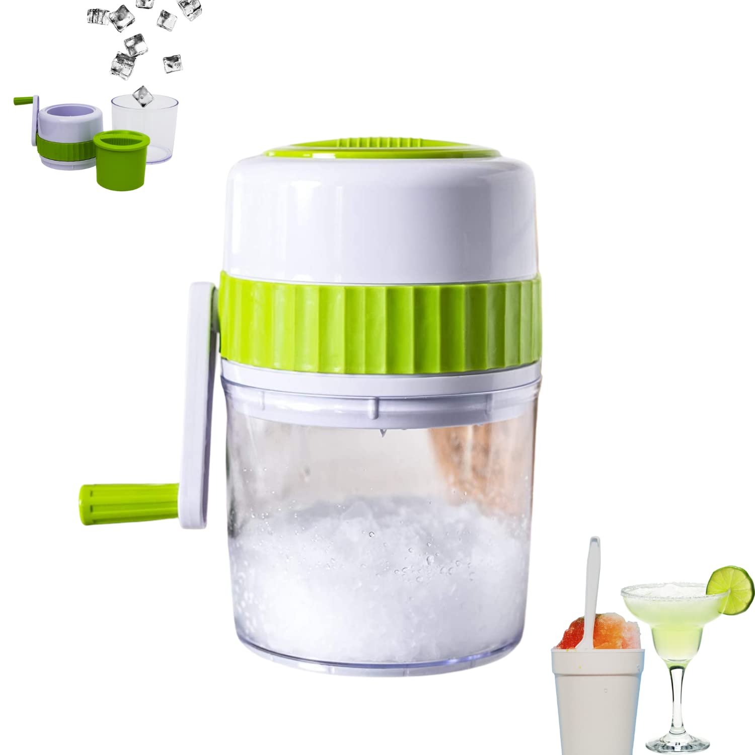 Ice Crusher Machine for Home | Manual Ice Crusher for Snow Cones or Slushies | Shaved Ice Maker | BPA Freeor Snow Cones or Slushies BPA Free