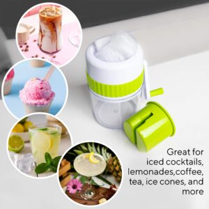 Ice Crusher Machine for Home | Manual Ice Crusher for Snow Cones or Slushies | Shaved Ice Maker | BPA Freeor Snow Cones or Slushies BPA Free