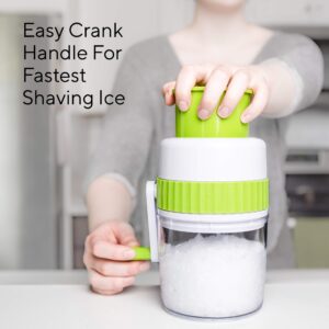 Ice Crusher Machine for Home | Manual Ice Crusher for Snow Cones or Slushies | Shaved Ice Maker | BPA Freeor Snow Cones or Slushies BPA Free