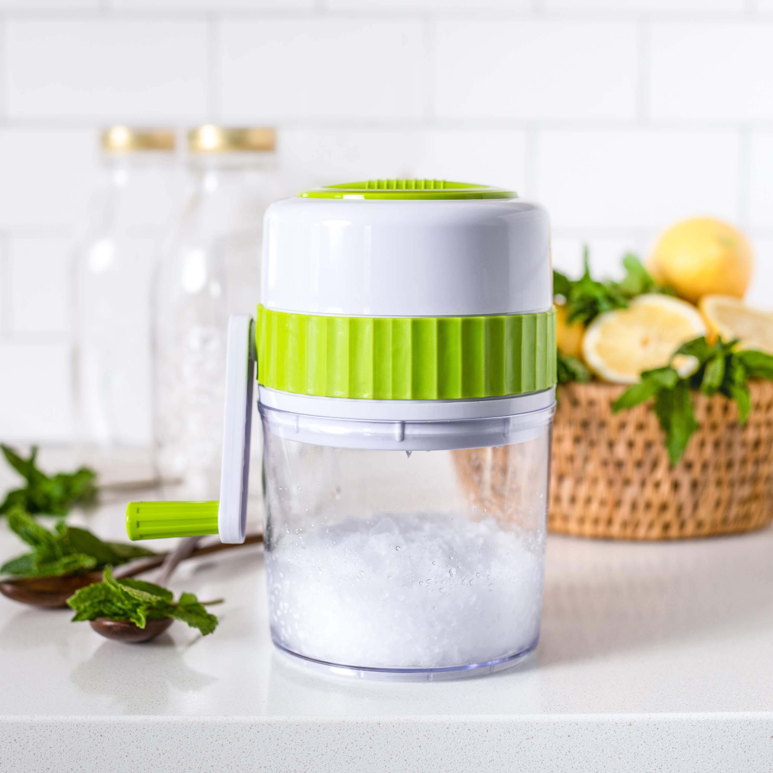 Ice Crusher Machine for Home | Manual Ice Crusher for Snow Cones or Slushies | Shaved Ice Maker | BPA Freeor Snow Cones or Slushies BPA Free