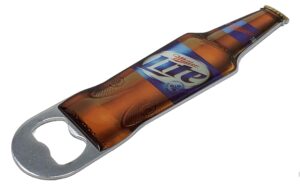 official miller lite bottle opener metal 7" long