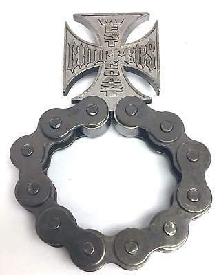 West Coast Choppers WCC Bike Chain Bottle Opener, 1-5/16" x 4-1/4", Chrome