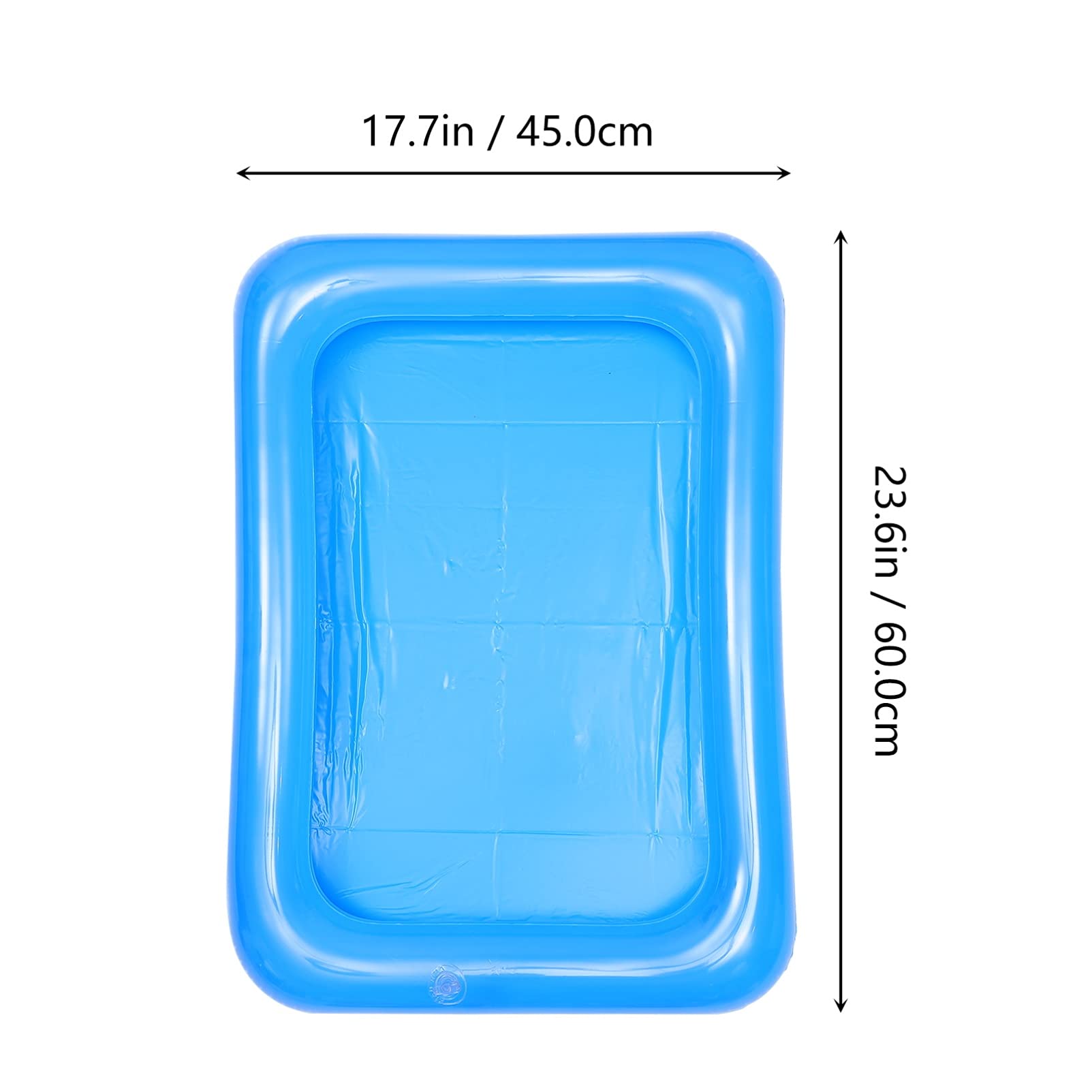Hemoton 4pcs Inflatable Pool Serving Bar Salad Ice Tray Food Drink Containers Buffet Cooler for Pool Use Bar Party Accessories Inflatable Cooler 60x45cm