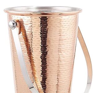 Old Dutch Hammered Decor Champagne Cooler with Stand, 13/4 gallon, Copper/Stainless Steel