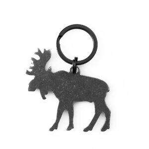 AceCamp Moose Stainless Steel Bottle Opener Keychain